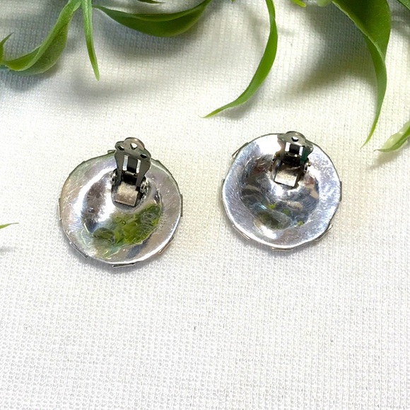 🌵Rare Vintage Zuni Chaido Earrings Inlaid Turquoise🌵 - Picture 4 of 6